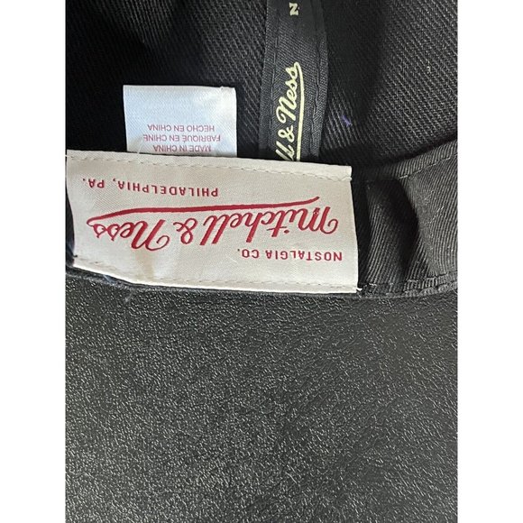 Mitchell & Ness MIAMI HEAT NBA SNAPBACK Spray Paint Black/Pink Cap/Hat OSFM - Picture 7 of 7